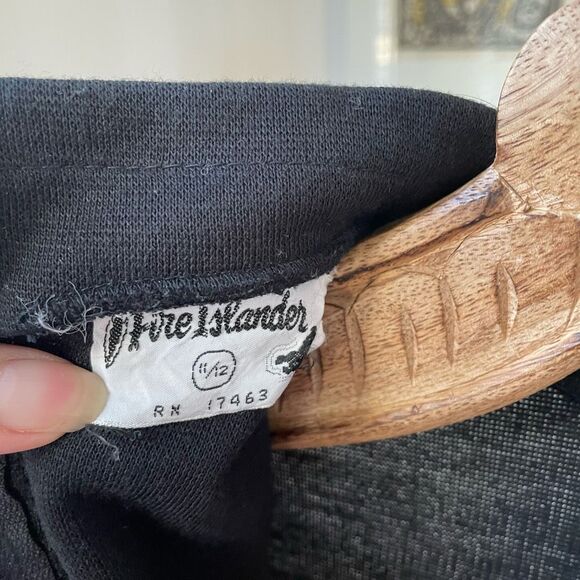 Vintage 70s Fire Islander Mock Neck Back Zip Top 11/12 M - Picture 6 of 6